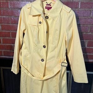 Merona Women's Light Yellow Trench Coat